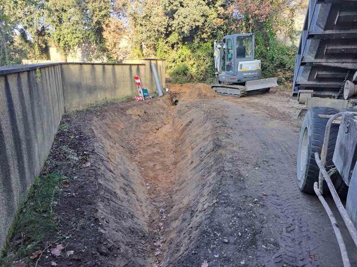 Aménagement de chemin d'accès Orange