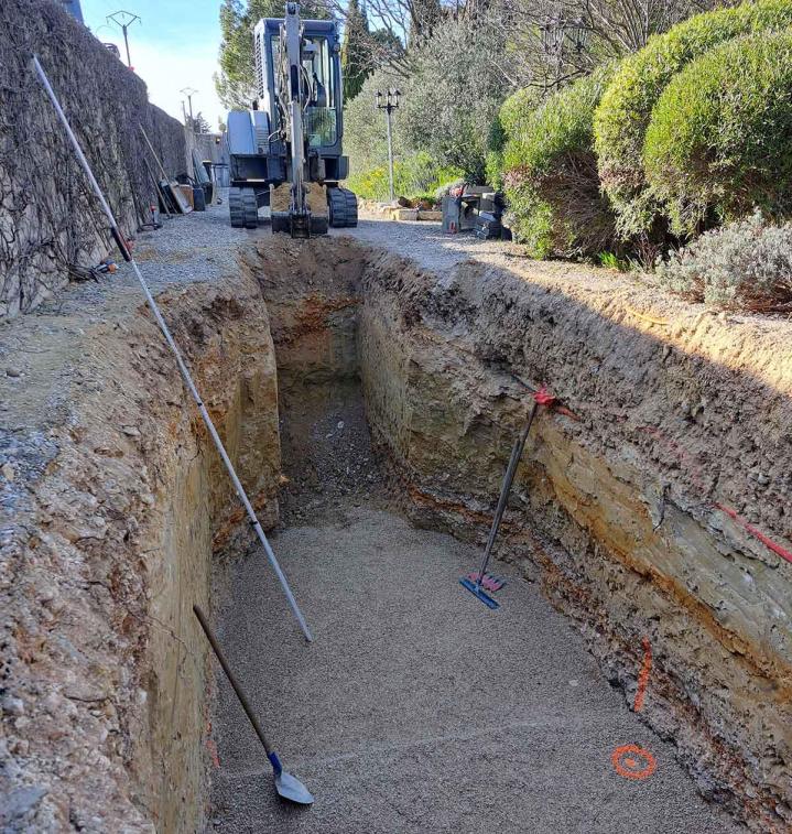 Assainissement de terrain Orange