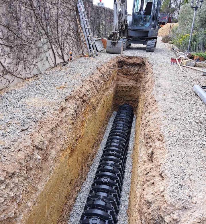 Terrassement piscine Orange