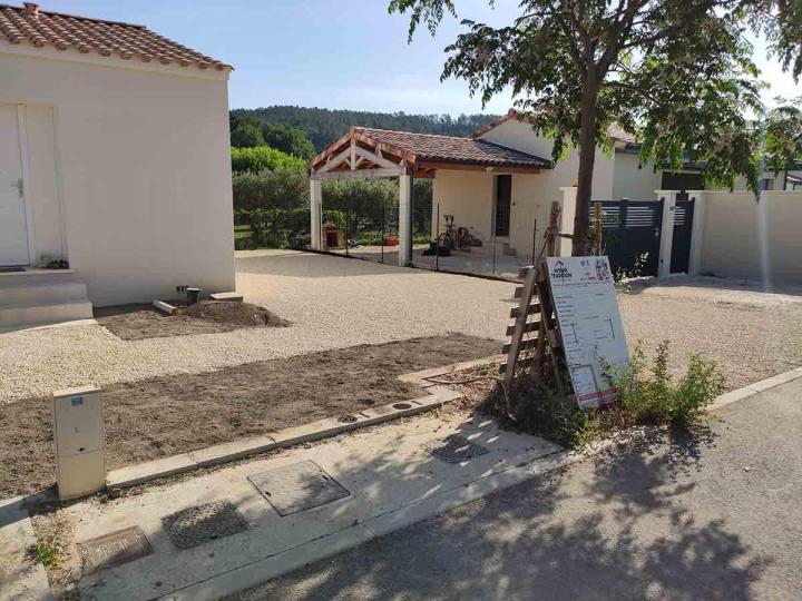 Réalisation chemin d'accès Orange